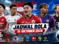 Jadwal bola 10 Oktober 2026, Persija Jakarta, Arsenal, Barcelona, dan Bayern Munchen beserta prediksi skor pertandingan.