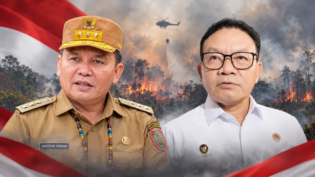 Menko Polkam dan Gubernur Kalteng Sebut Karhutla Belum Jadi Bencana Nasional