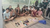 Petugas mengamankan sejumlah orang dan barang bukti sabu dalam operasi narkoba di kawasan Puntun, Palangka Raya, Kalimantan Tengah.