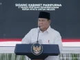 Presiden Prabowo Subianto berpidato dalam Sidang Kabinet Paripurna terkait berita kritik terhadap MSCI dan gejolak pasar saham Indonesia.