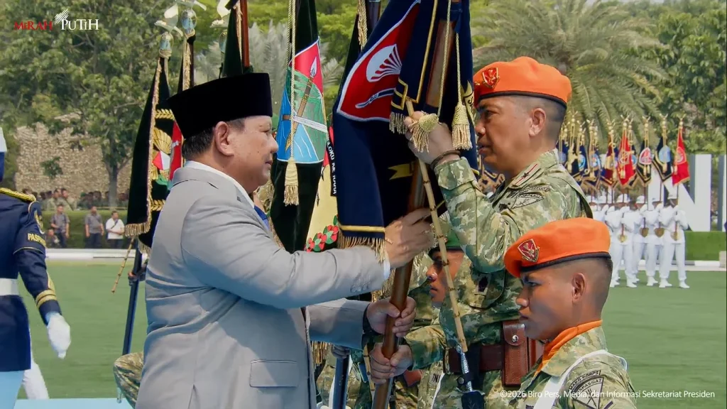 HUT ke-81 TNI, Prabowo Resmikan 204 Satuan Baru