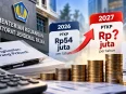 Ilustrasi rencana kenaikan PTKP 2027 dari batas Rp54 juta per tahun.