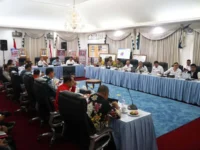 Rapat penanganan karhutla Kalteng membahas pembangunan lebih dari 600 sumur bor dan penyaluran 14 juta liter air bersih.