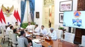 Presiden Prabowo pimpin rapat koordinasi pemerintah membahas percepatan penanganan karhutla.